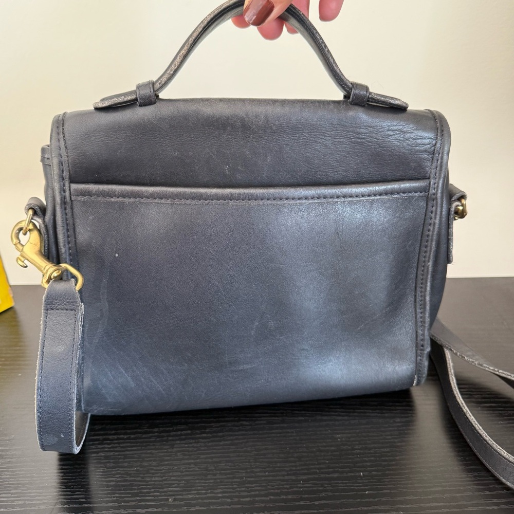Coach Black Leather Court 9870 Bag - Picture 2 of 5